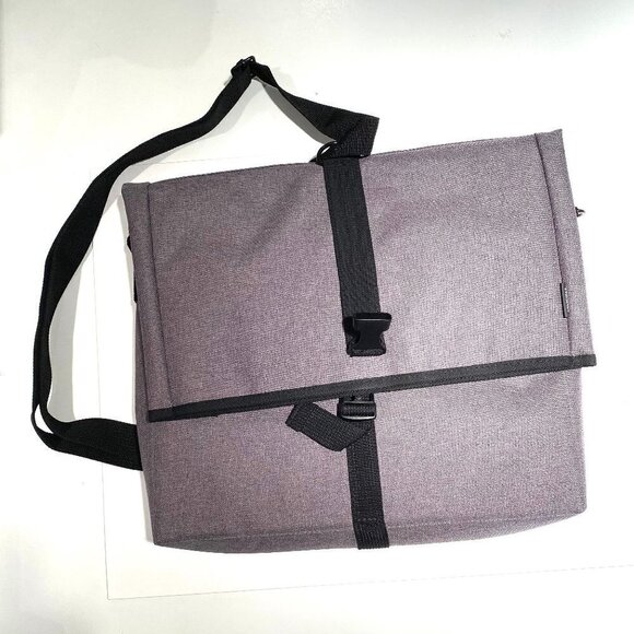 European style grey water proof messenger backpack - Picture 1 of 5